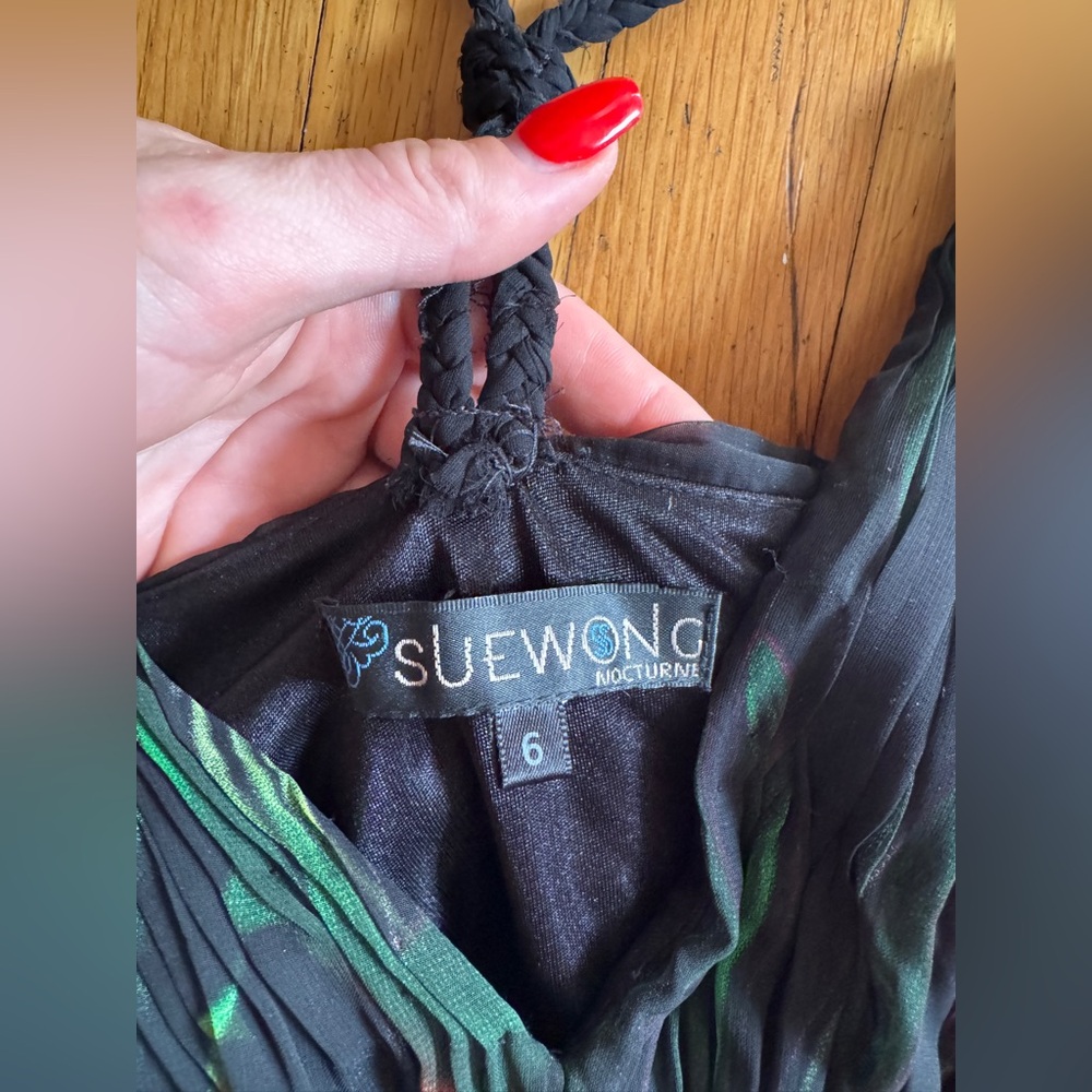 Y2K Vintage Sue Wong Bubble Hem Tulip Dress - Picture 4 of 8